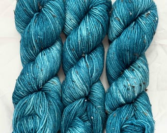 Frosted Spruce - Tweed DK Hand Dyed Yarn