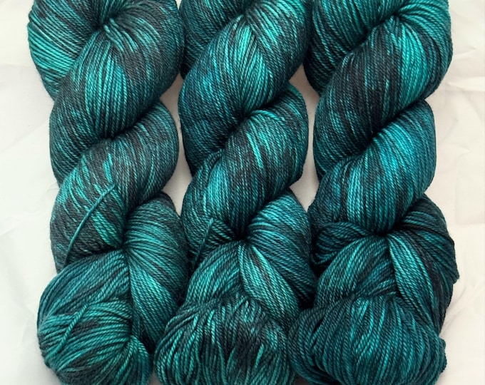 Jade - Merino Cashmere Nylon Fingering Hand Dyed Yarn
