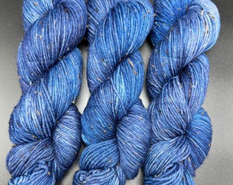 Blue Spinel - Tweed DK Hand Dyed Yarn