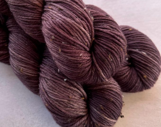 Purple Taupe - Tweed DK Hand Dyed Yarn