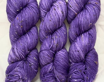 Plum Crazy - Tweed DK Hand Dyed Yarn