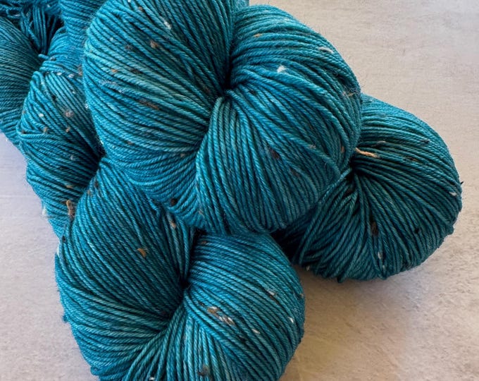 Frosted Spruce - Tweed Sock Hand Dyed Yarn
