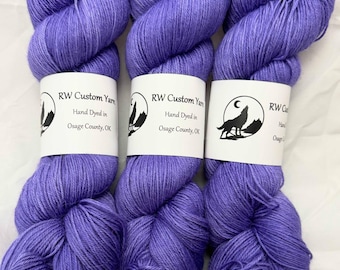 Bellflower - Alpaca Silk Cashmere Fingering Hand Dyed Yarn