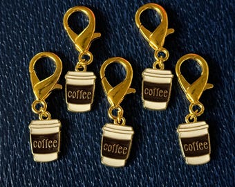 Stitch Markers - Coffee Cup