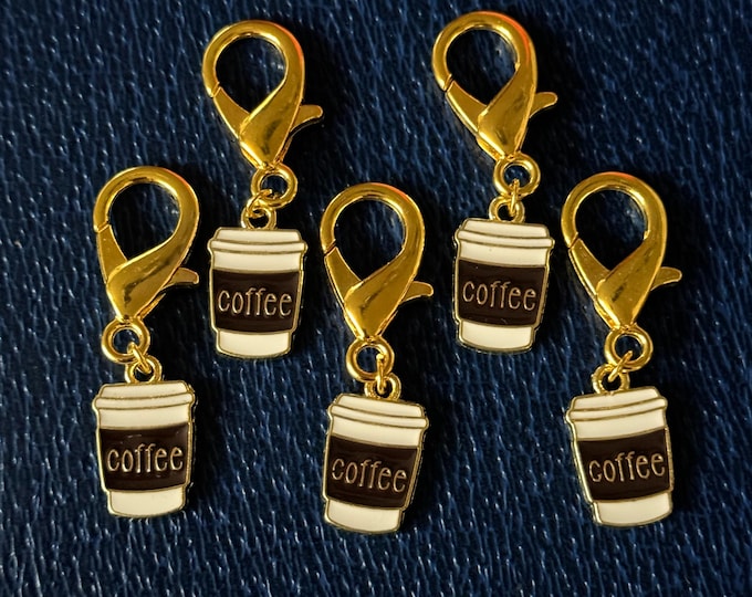 Stitch Markers - Coffee Cup
