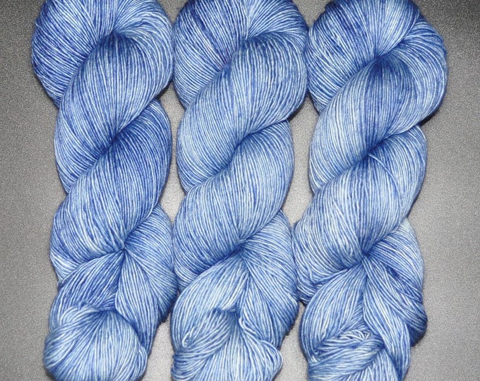 Blue Jeans - Single Ply Merino Fingering Hand Dyed Yarn