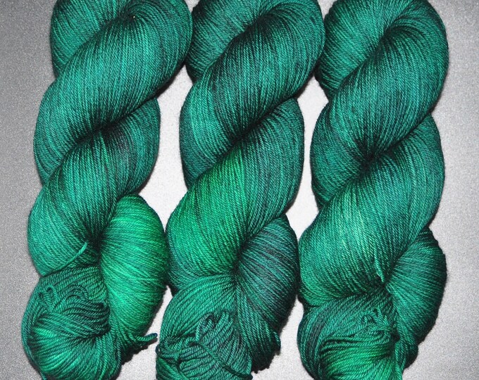 Racing Green - Merino Nylon Fingering Hand Dyed Yarn