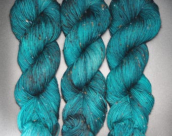 Jade - Tweed Sock Hand Dyed Yarn