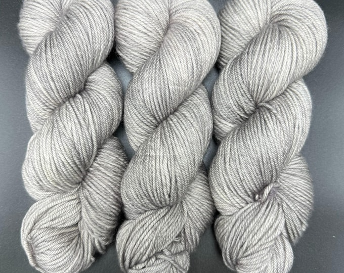 Grey Tabby - Merino Nylon DK Hand Dyed Yarn