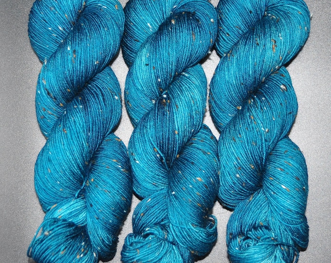 Blue Spruce - Tweed Sock Hand Dyed Yarn