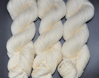 Buttercream - Merino Cotton Fingering Hand Dyed Yarn