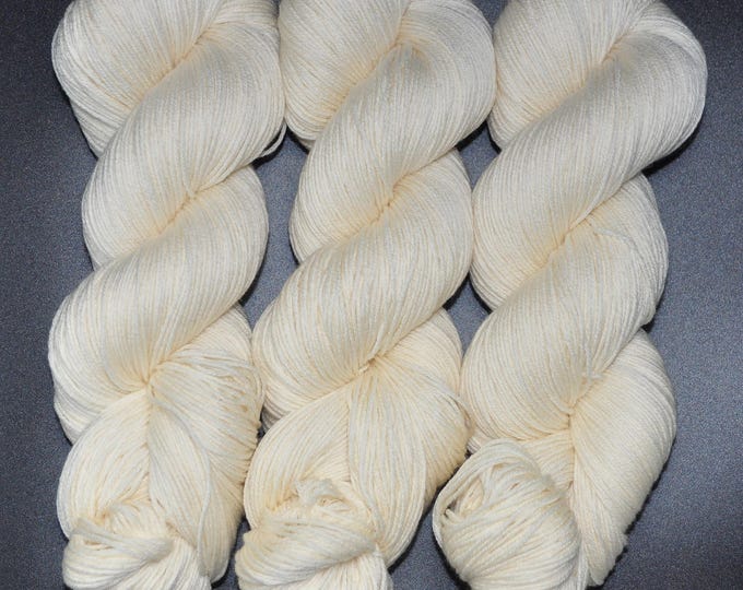 Buttercream - Merino Cotton Fingering Hand Dyed Yarn