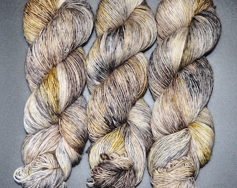 Grey Fox - Single Ply Merino Fingering Hand Dyed Yarn