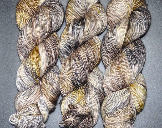 Grey Fox - Single Ply Merino Fingering Hand Dyed Yarn