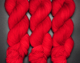 Ruby - Merino Nylon Fingering Hand Dyed Yarn
