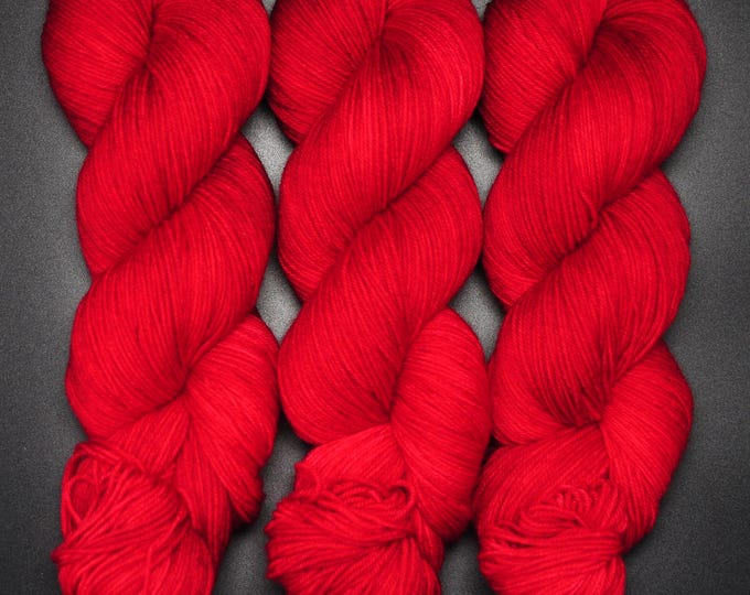 Ruby - Merino Nylon Fingering Hand Dyed Yarn
