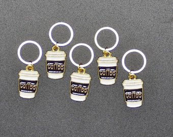 Stitch Markers - Coffee Cup