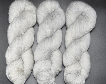 Cloudy Sky - Merino Cashmere Nylon Fingering Hand Dyed Yarn