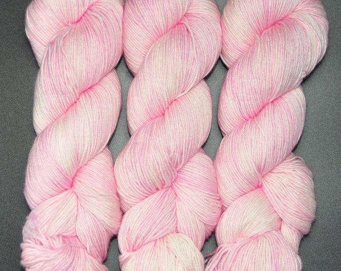 Cherry Blossom - Merino Silk Fingering Hand Dyed Yarn