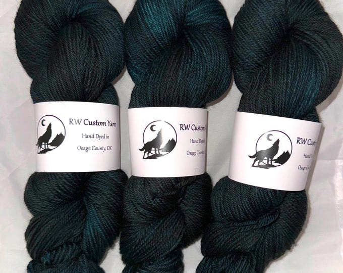 Hunter Green - Polwarth DK Hand Dyed Yarn
