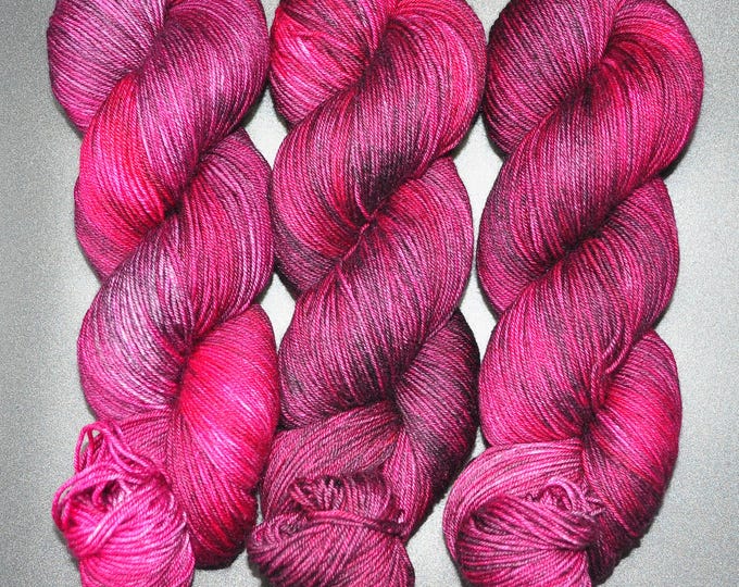Petunia - Merino Silk Fingering Hand Dyed Yarn