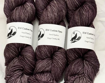Purple Taupe - Merino Nylon DK Hand Dyed Yarn