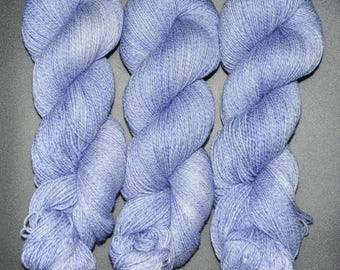 Periwinkle - Merino Cotton Fingering Hand Dyed Yarn