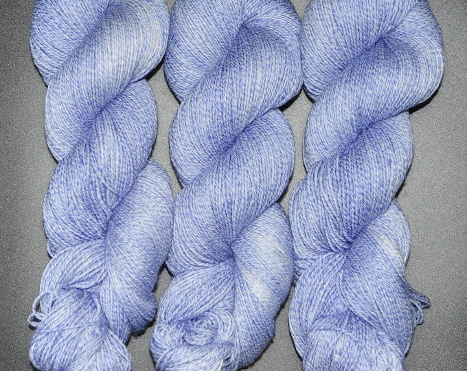 Periwinkle - Merino Cotton Fingering Hand Dyed Yarn