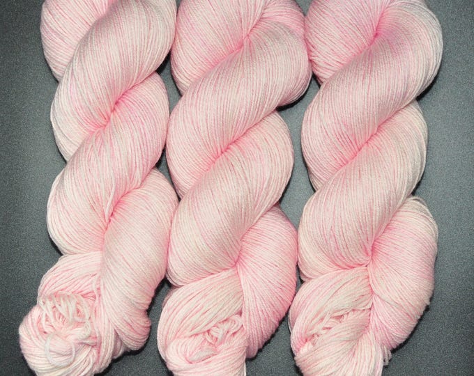 Cherry Blossom - Merino Cotton Fingering Hand Dyed Yarn