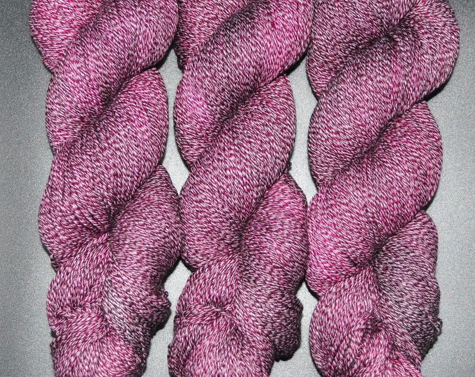 Black Cherry - Merino Cotton Fingering Hand Dyed Yarn
