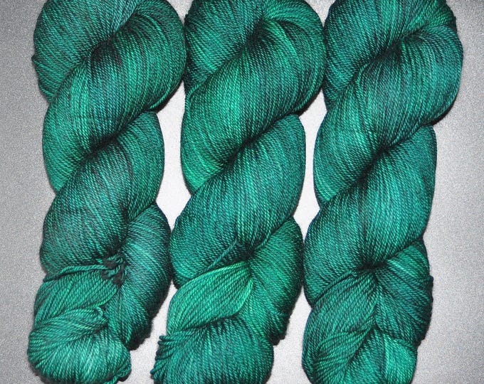 Racing Green - Merino Cashmere Nylon Fingering Hand Dyed Yarn