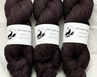 Purple Taupe - Blue Faced Leicester Fingering Hand Dyed Yarn