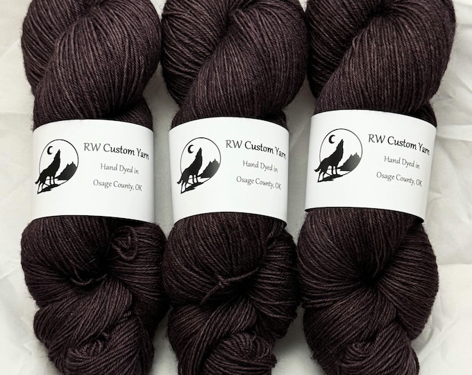 Purple Taupe - Blue Faced Leicester Fingering Hand Dyed Yarn
