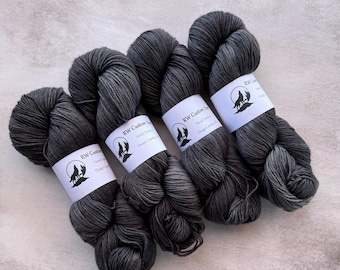 Dude Grey - Corriedale Nylon Sock Hand Dyed Yarn