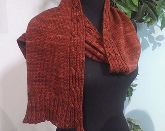 Knitting Pattern "Cable Twist Scarf"