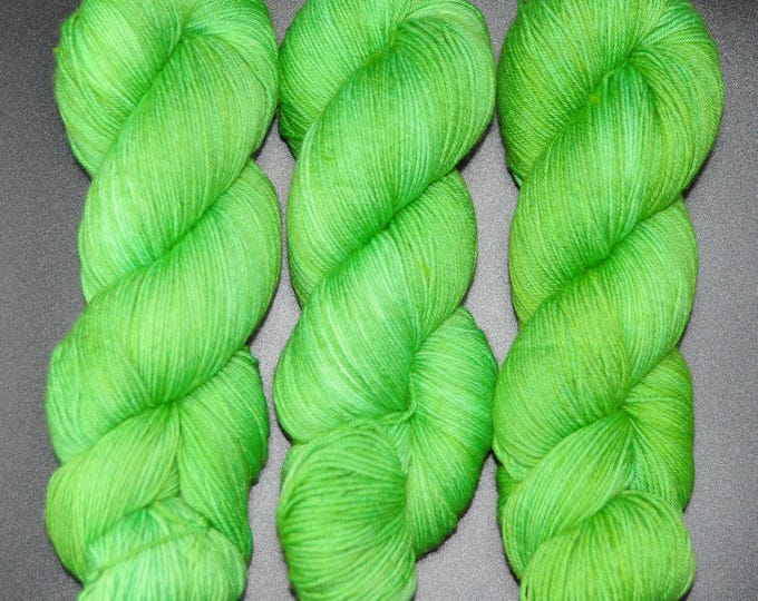 Pastel Green - Merino Nylon Fingering Hand Dyed Yarn