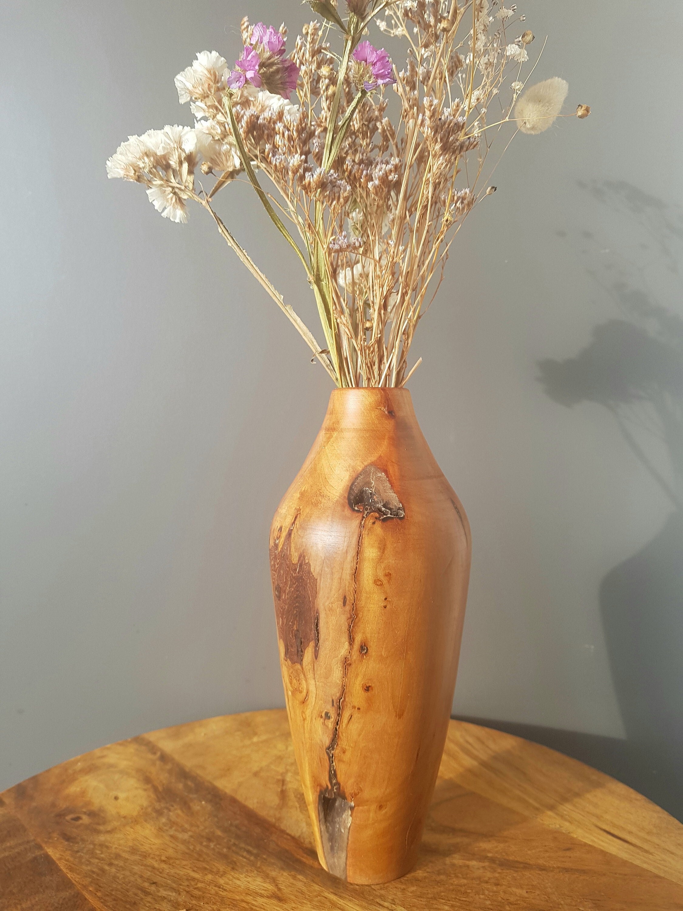 Vase en Bois de Poirier