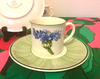 Villeroy and Boch / Cup and Saucer Set / Made in Luxembourg and Germany / Four Sets Available