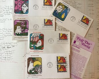 1977 First Day Covers / Energy Conservation / Renewable Energy