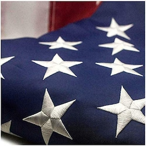 American Flag 5x8 ft 4x6 ft 3x5 ft Outdoor Heavy Duty Embroidered Stars USA Flag Sewn Stripes Fade Resistance Brass Grommets All Weather UV