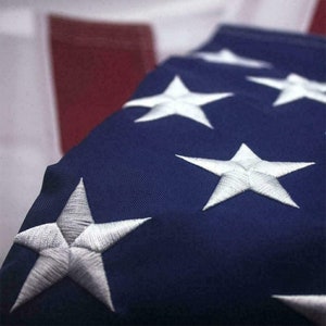 American Flag 5x8 ft 4x6 ft 3x5 ft Outdoor Heavy Duty Embroidered Stars USA Flag Sewn Stripes Fade Resistance Brass Grommets All Weather UV image 2