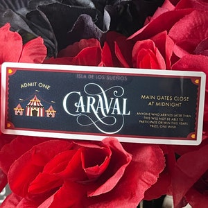 Caraval - Entrance Ticket- Welcome Welcome - Bookish - Booktok - Laptop Decal - Stepanie Garber
