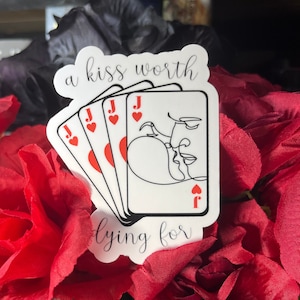 A Kiss Worth Dying For - Caraval - Jacks- Prince of Hearts - Bookish - Booktok - Laptop Decal - Stepanie Garber