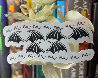 Bat Boys Na Na Na - Rhysand - Azriel - Cassian - Bookish - Booktok - Laptop Decal -  ACOTAR Sticker