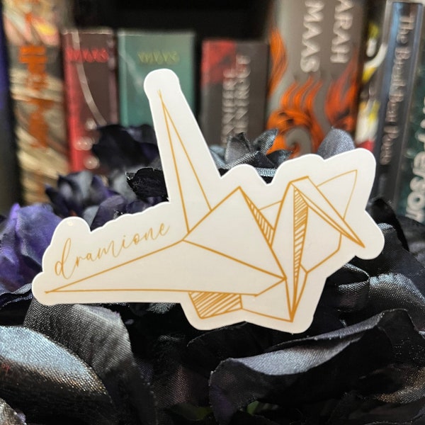 Paper Crane - Dramione - Manacled - Senlinyu - Bookish - Booktok - Laptop Decal - Fanfiction - Hermonie - DracoPrice: