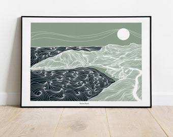 キームビーチ、アキル島 ジクレー版画 | アイルランド沿岸美術
