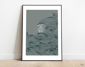 Tall Ship Irish Sea Print | Wild Atlantic Way Art
