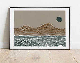 ゴルタホルク・ドニゴール ジクレー版画 | アイルランドの風景画 線画