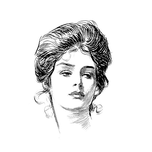 Gibson Girl Print - Etsy