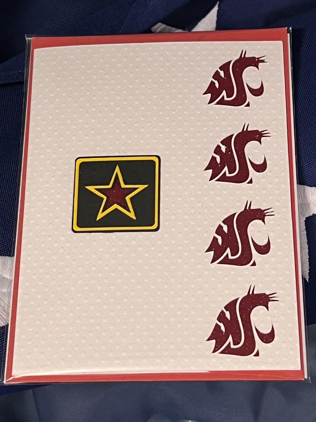 Bluecard Rotc Army Example Army ROTC Greeting Card - Etsy
